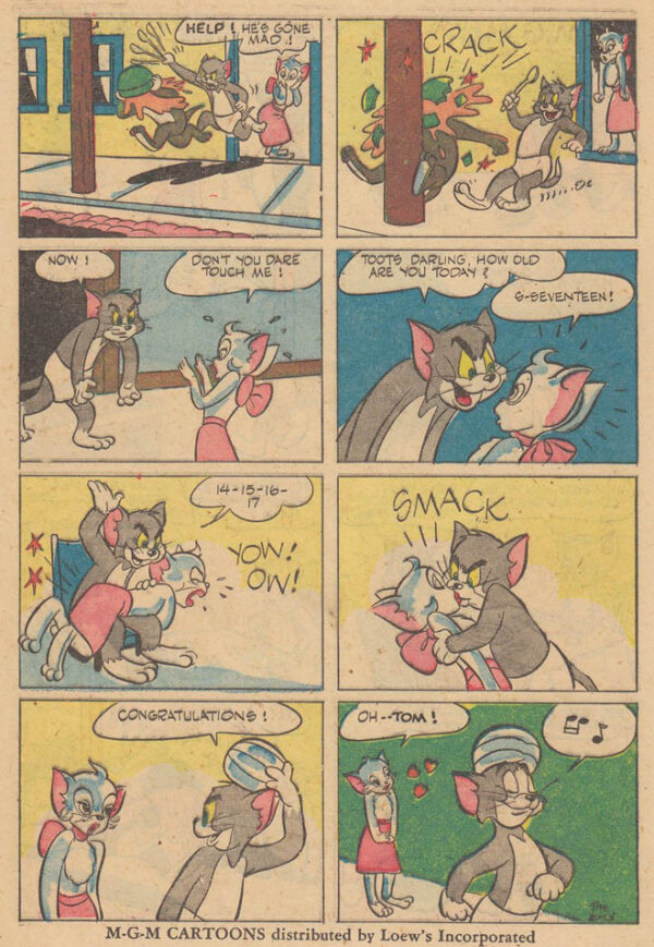 Comic Book Cats Number 169 Our Gang With Tom And Jerry 45 First